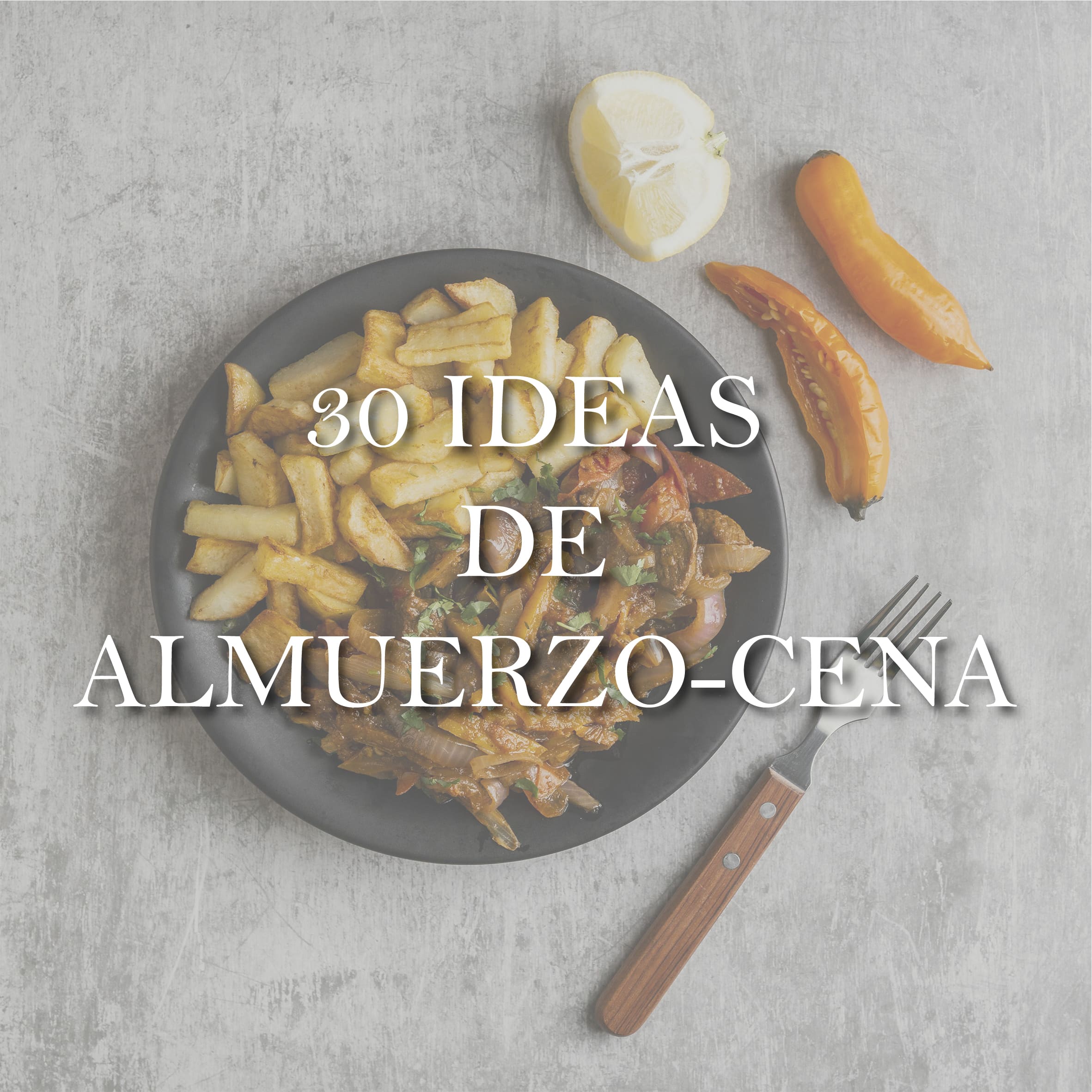Plato con papas al horno y vegetales asados